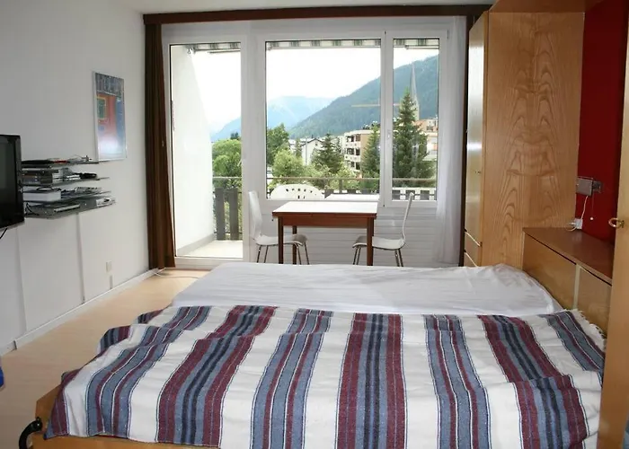 Apartamento Microappartment With Bath And Cozy Balcony Davos